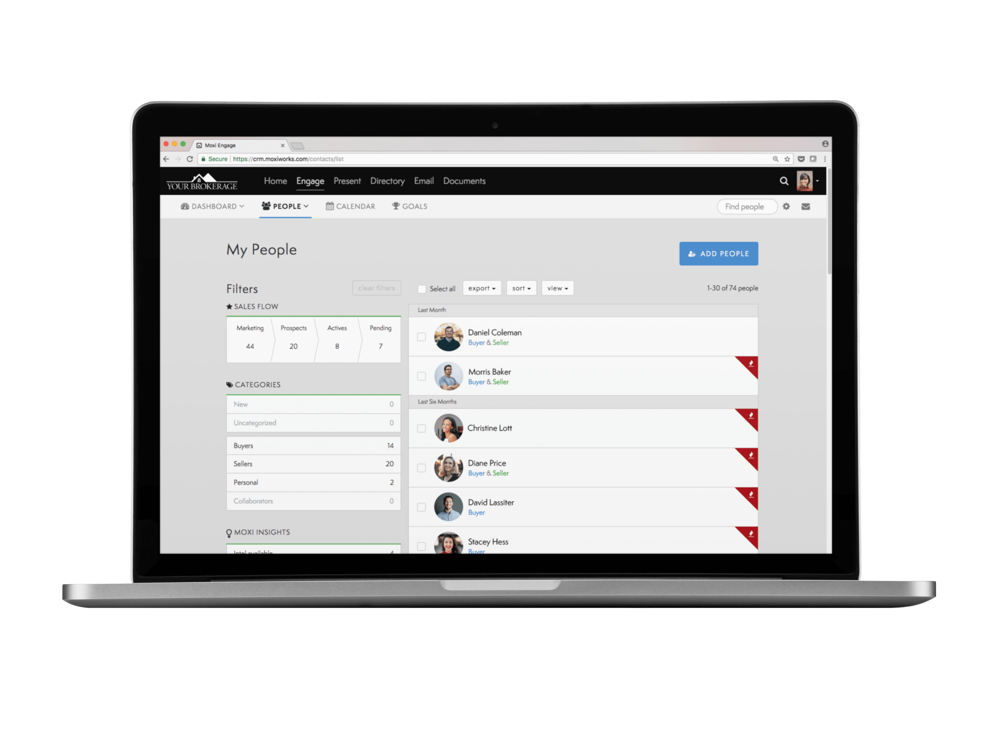 MoxiEngage Customizable Sales Flow